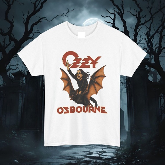 Tops - Ozzy Osbourne Bat Ride T-shirt White